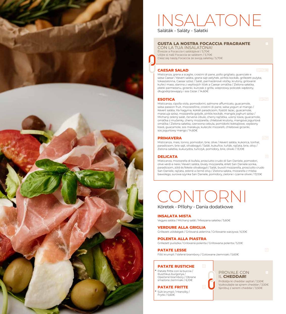 Menu di Atmosphera 