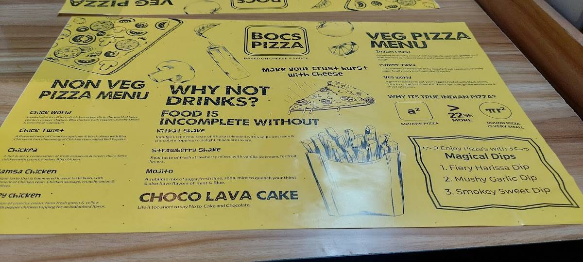 BOCS Pizza Thoothukudi menu