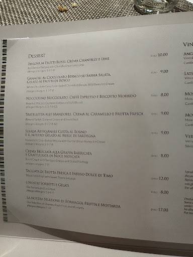Menu di Bacchus Ristorante 