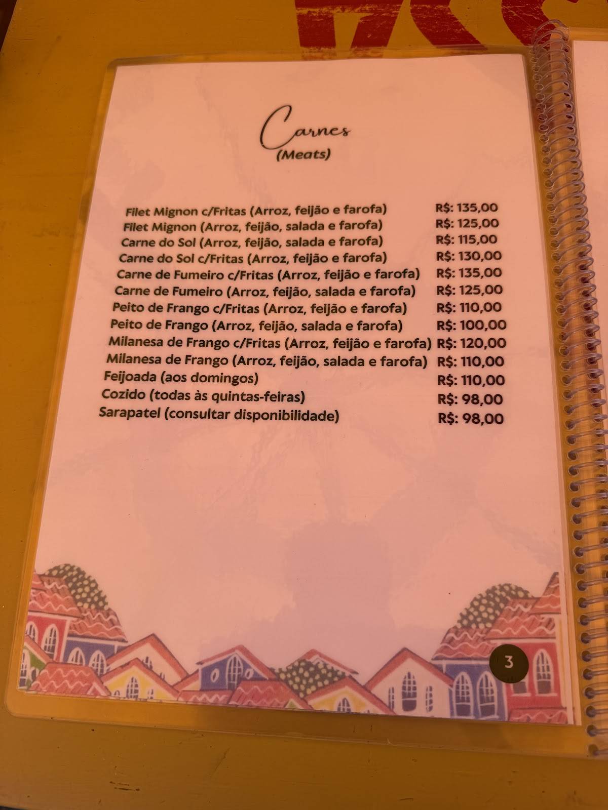 Axego Restaurante e Bar cardápio