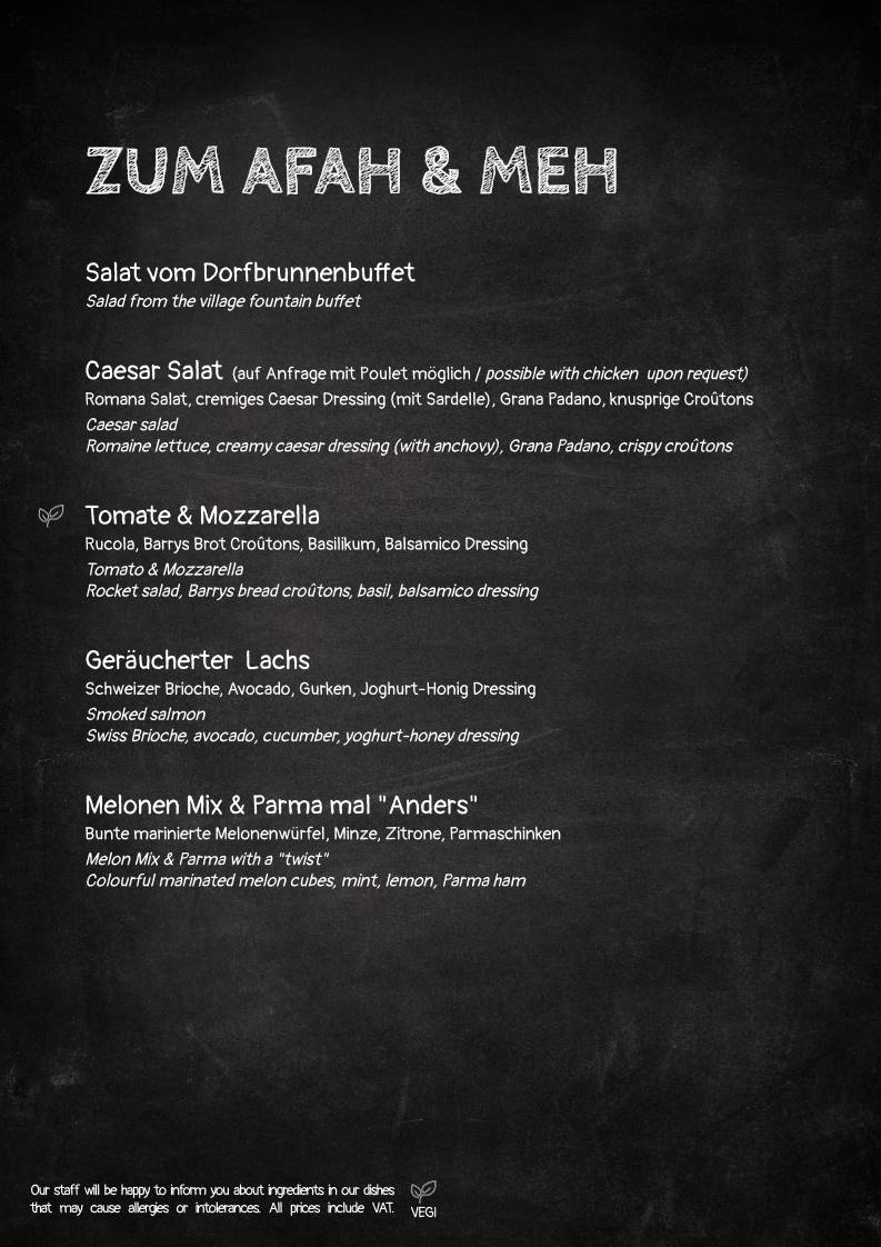 Menu di Barrys Restaurant, Bar & Lounge 