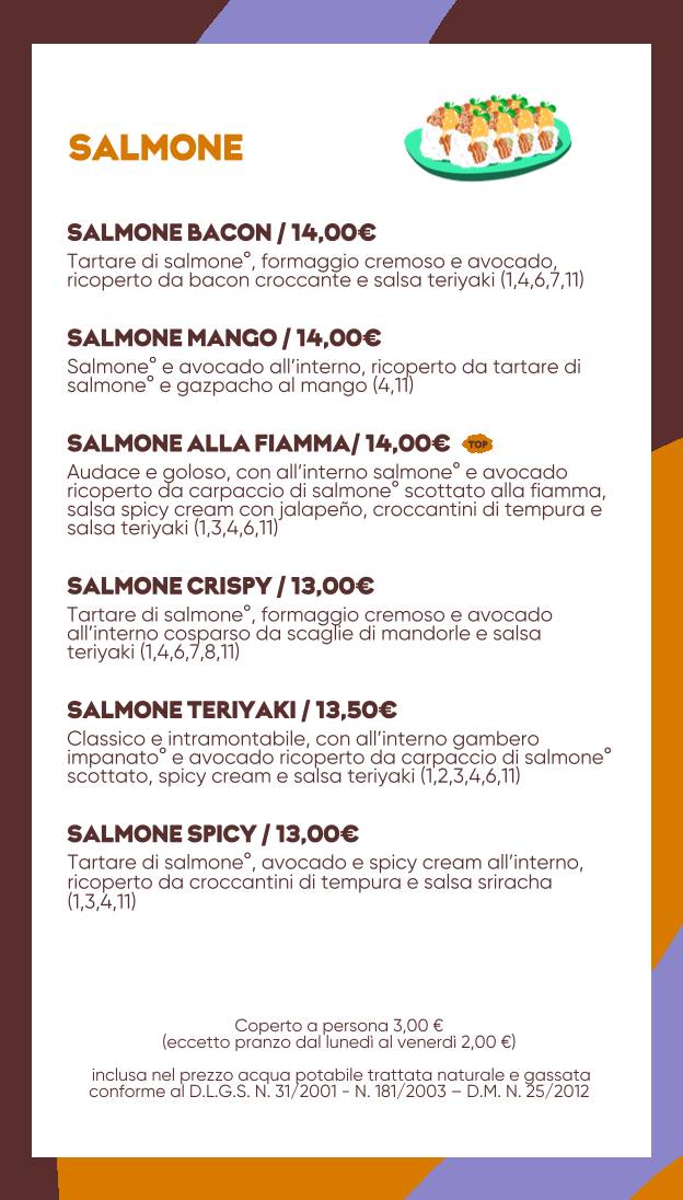 Menu di Bomaki Sanzio 