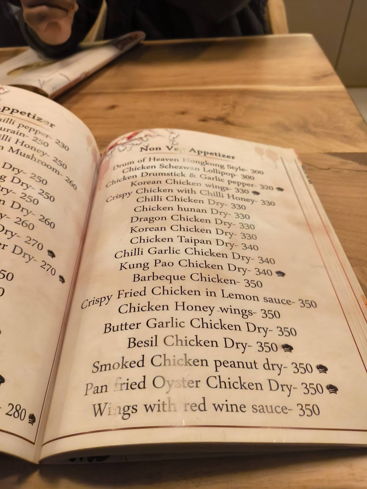 Bon Appetit menu