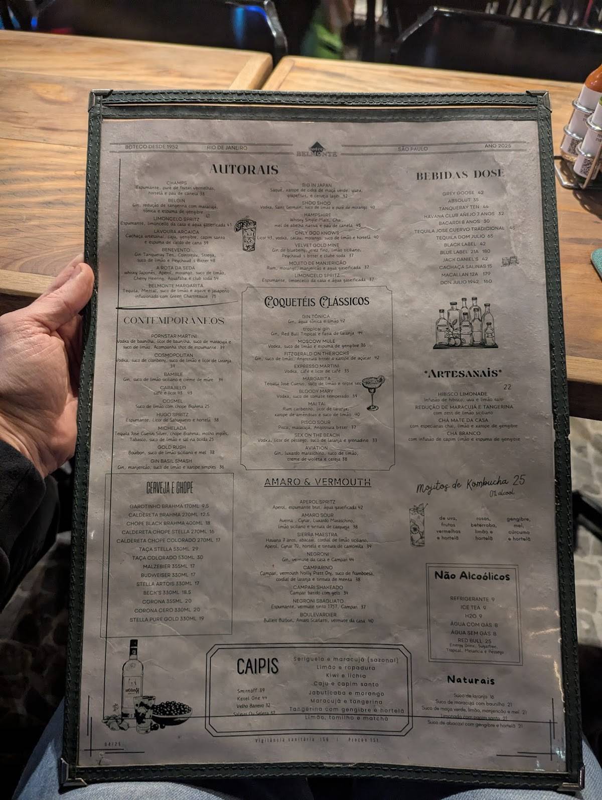 Boteco Belmonte cardápio