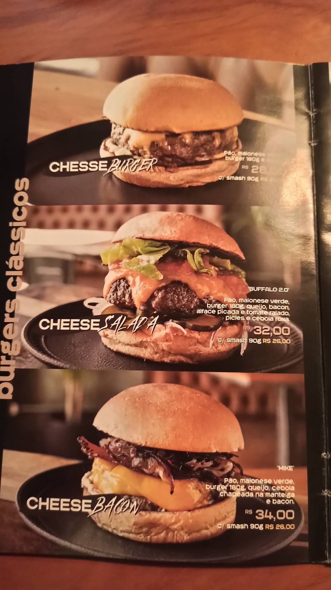 Beak Burguer cardápio