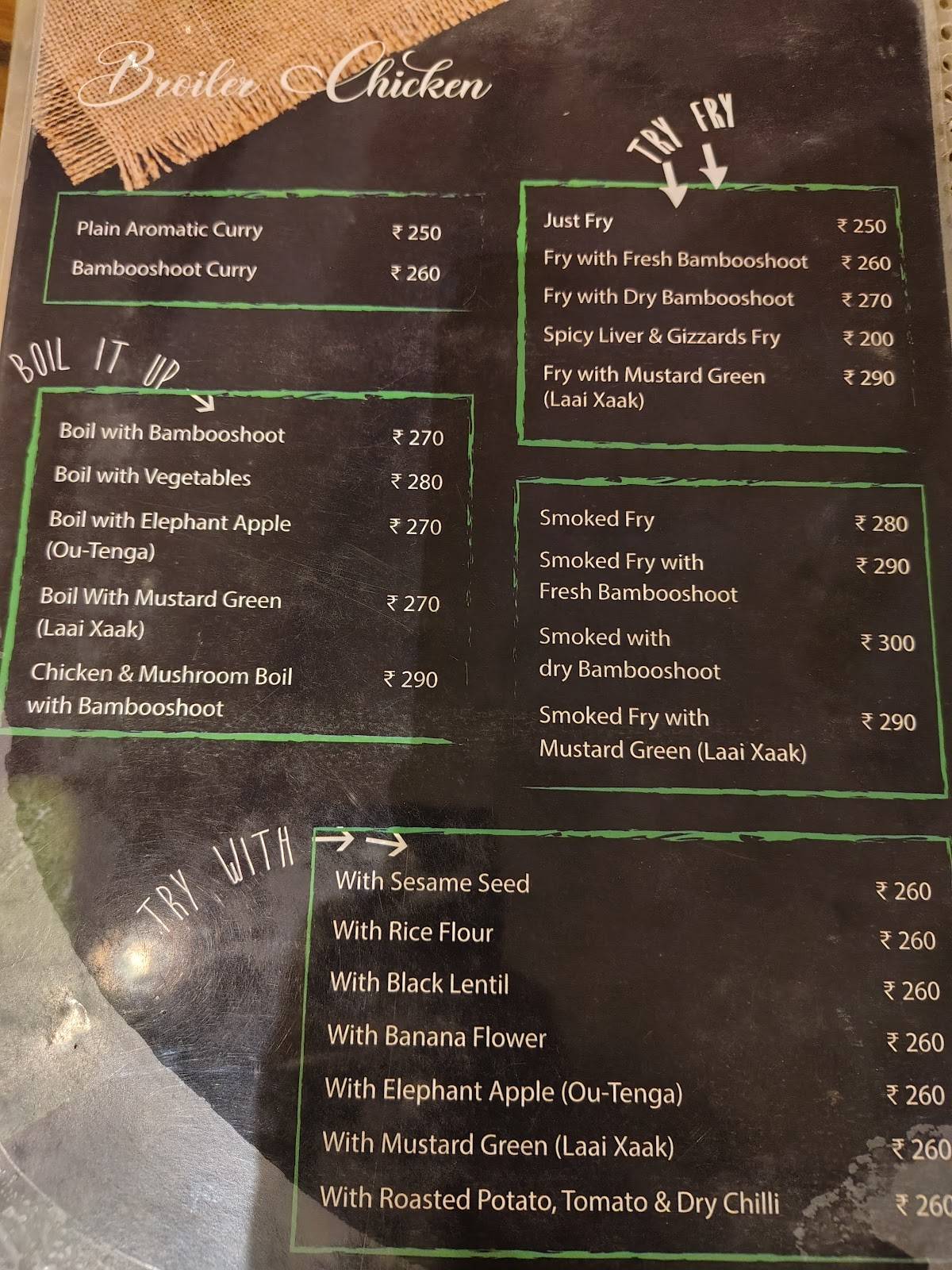 CHOUKA menu