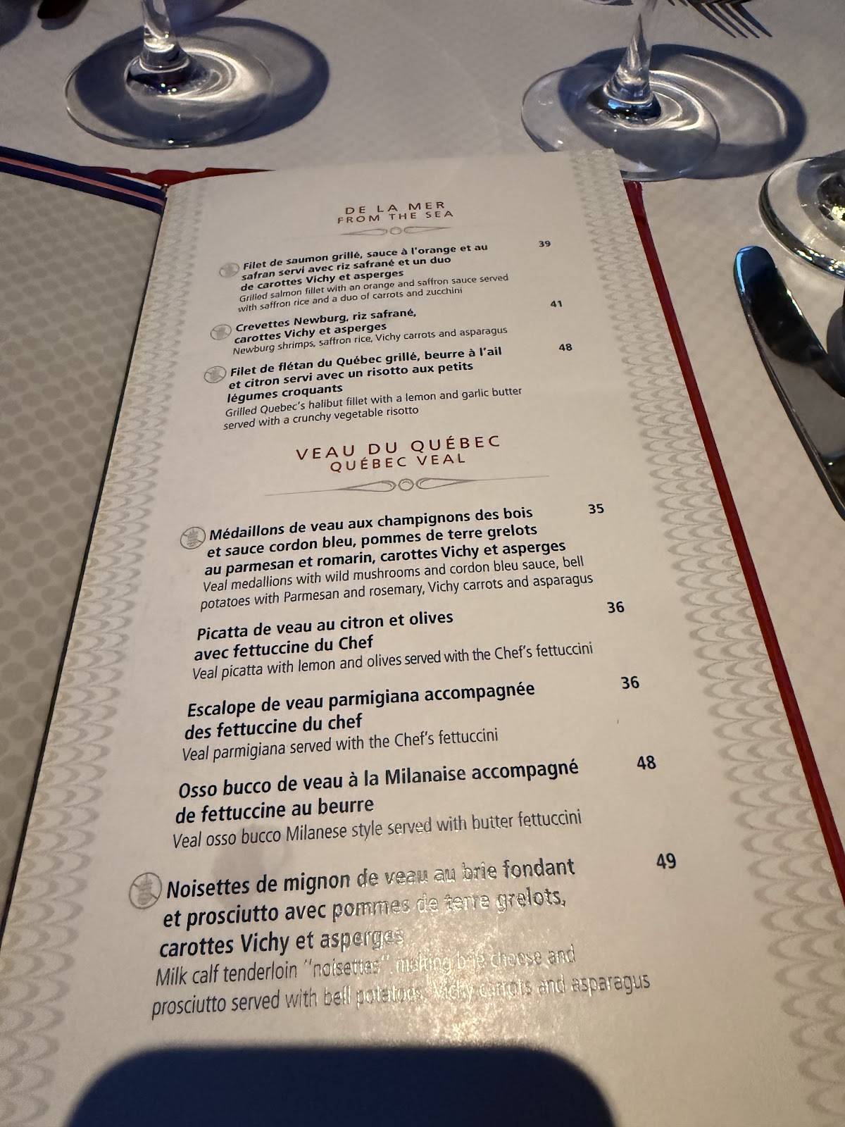 Menu de Conti Caffe