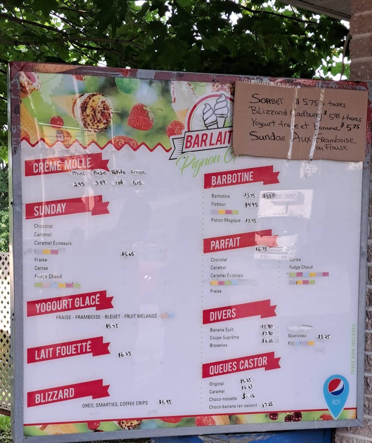 Menu de Cantine Ste-Odile