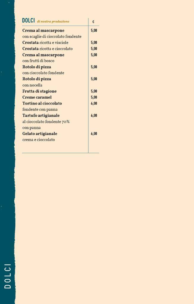 Menu di C'è Pasta e Pizza - Kosher 