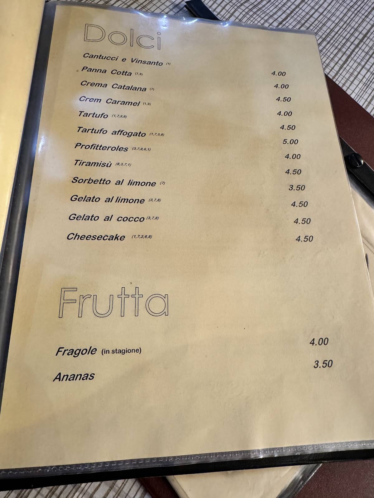 Menu di Chez Vous 
