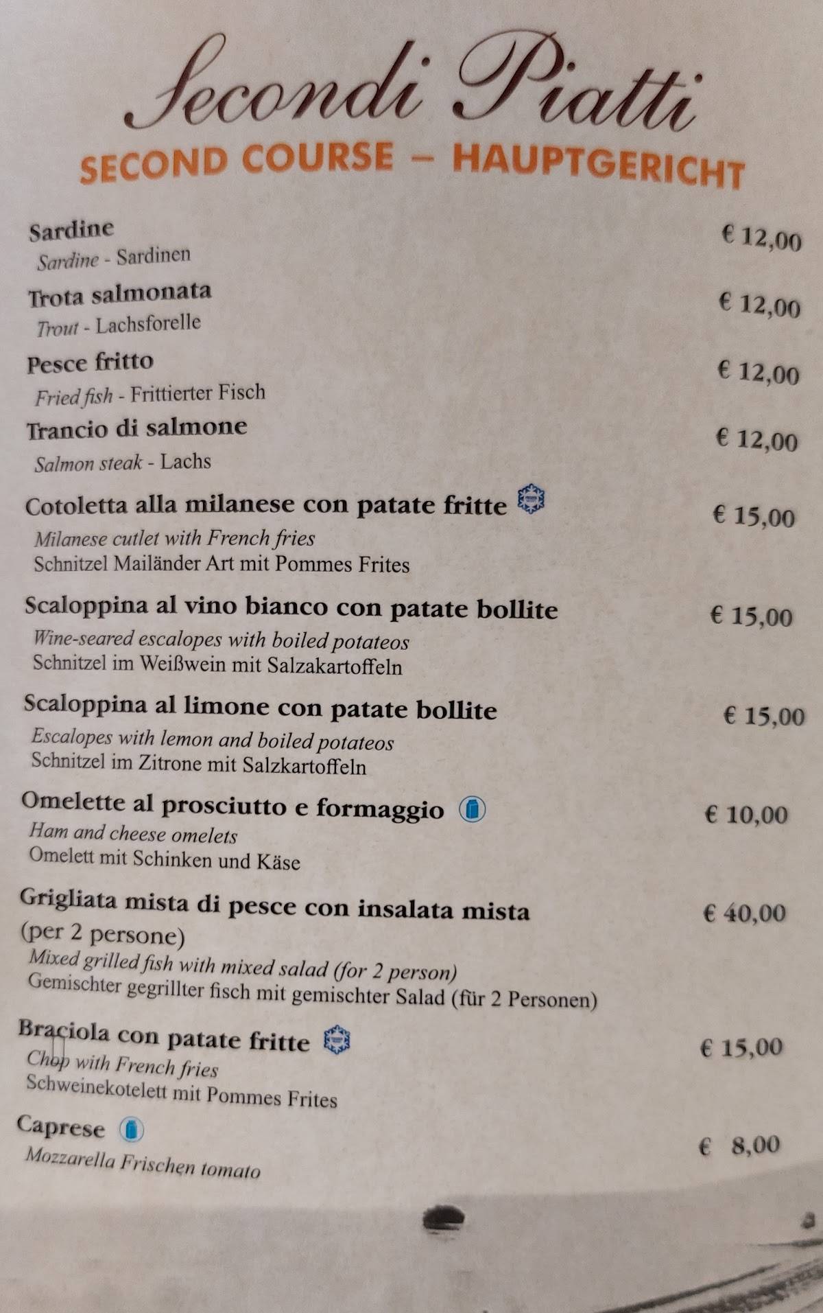 Menu di Trattoria da Pino 2 