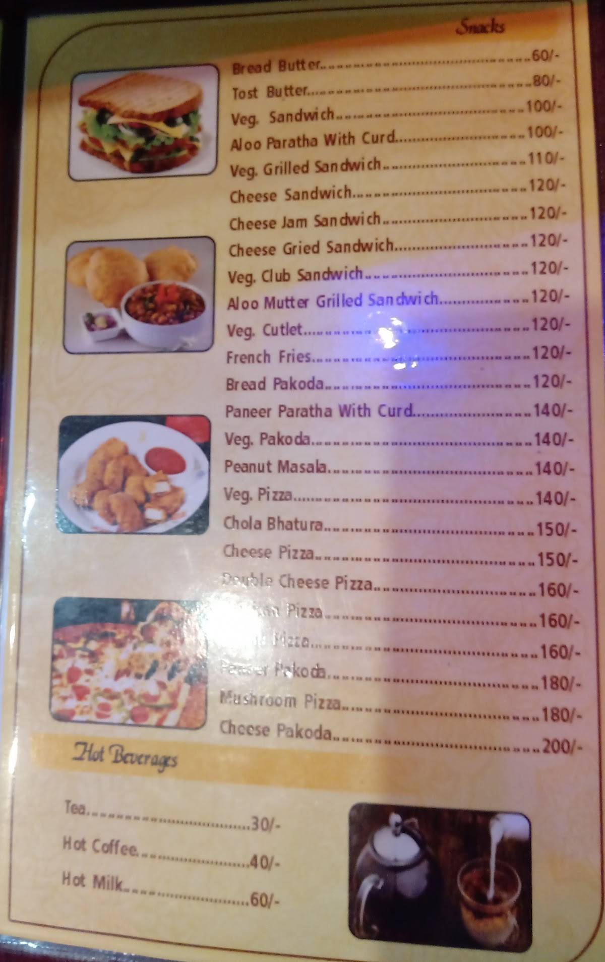 Diamond Dining Hall - Best Restaurant menu