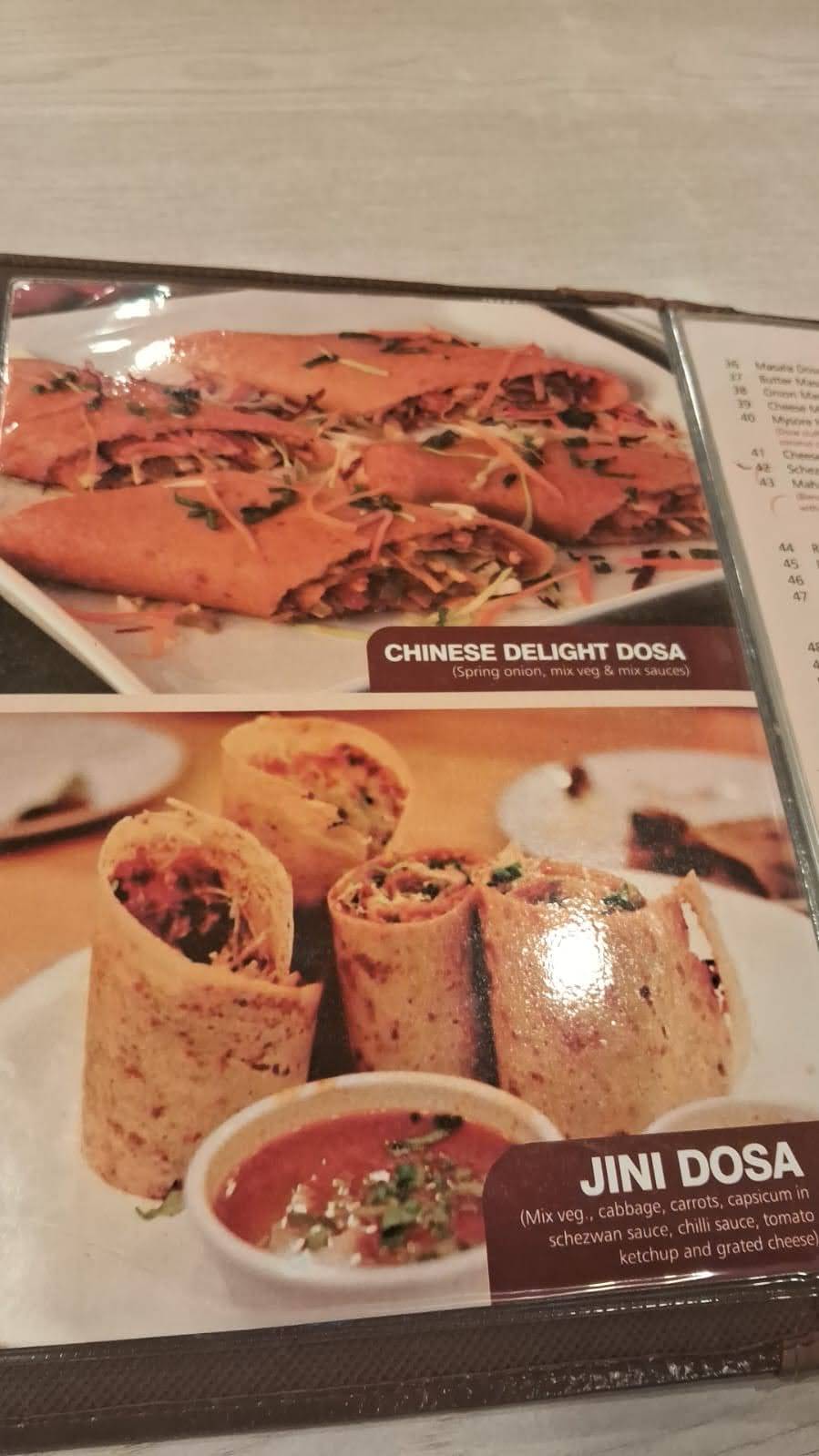 Dosa Plaza Sanpada menu