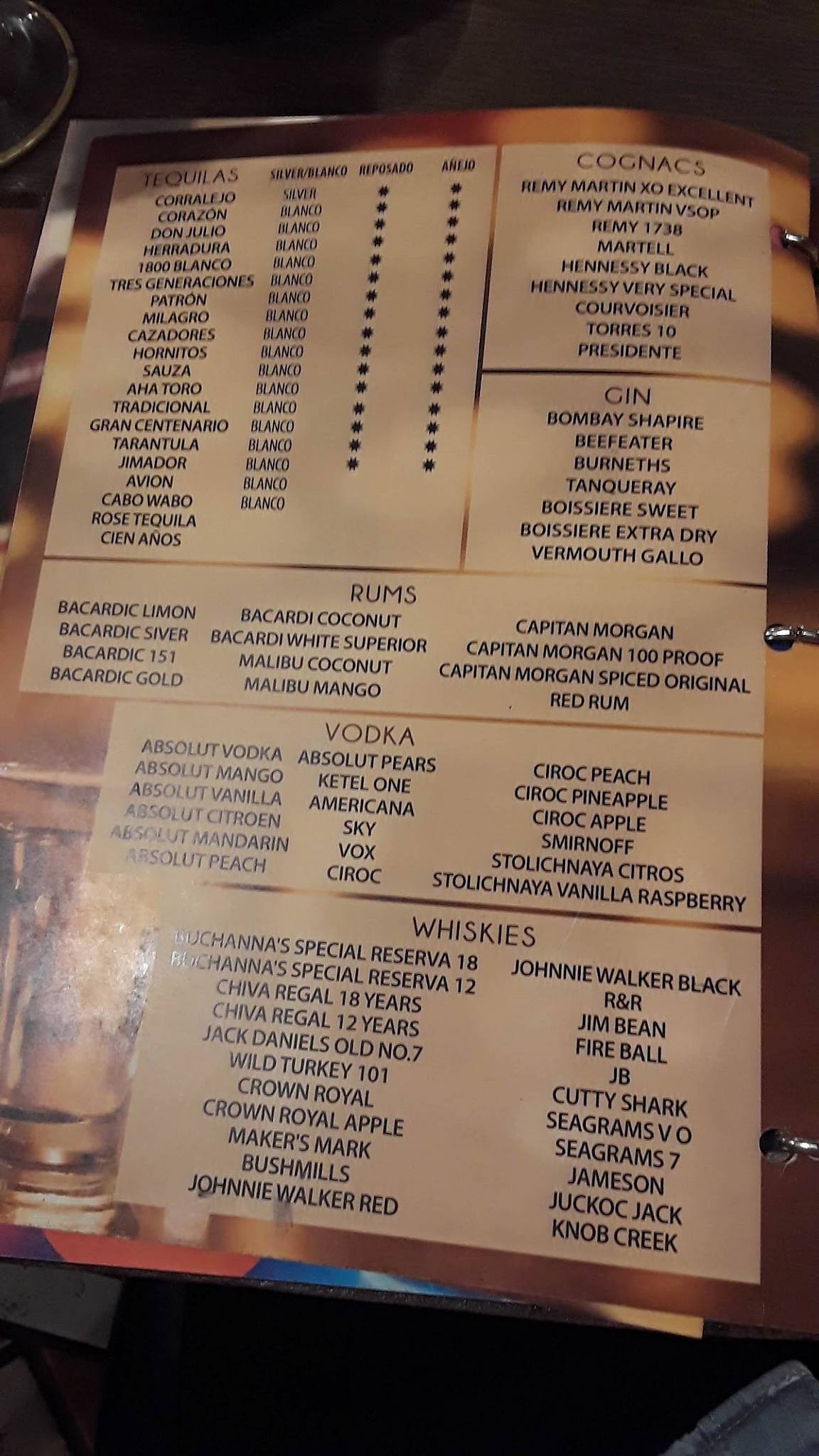 Menu at El Mirador Mexican Restaurant Pasco, Pasco