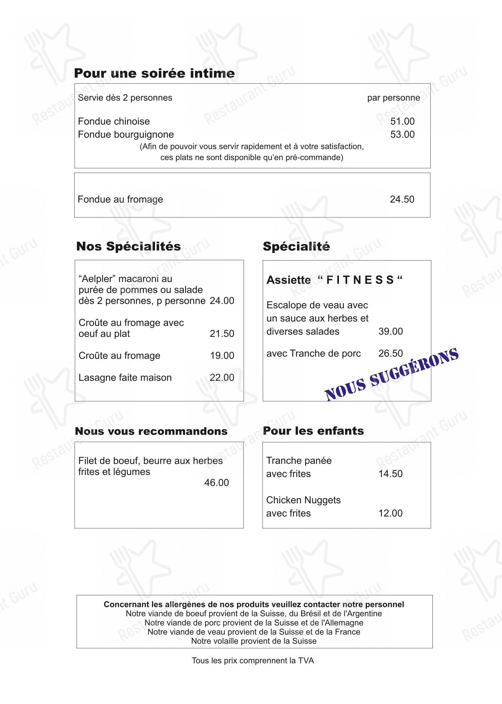 Guarda il menu di Restaurant Ende der Welt