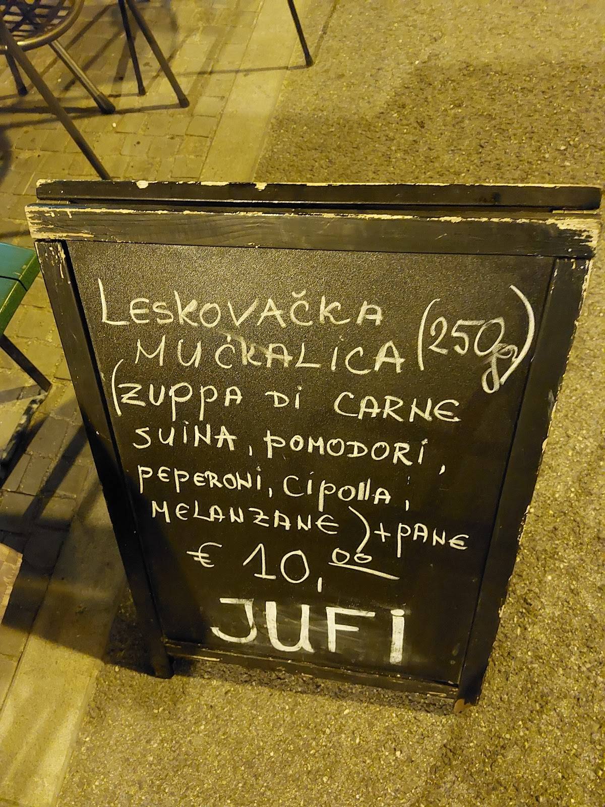 Menu di Enoteca Nanut Trieste 