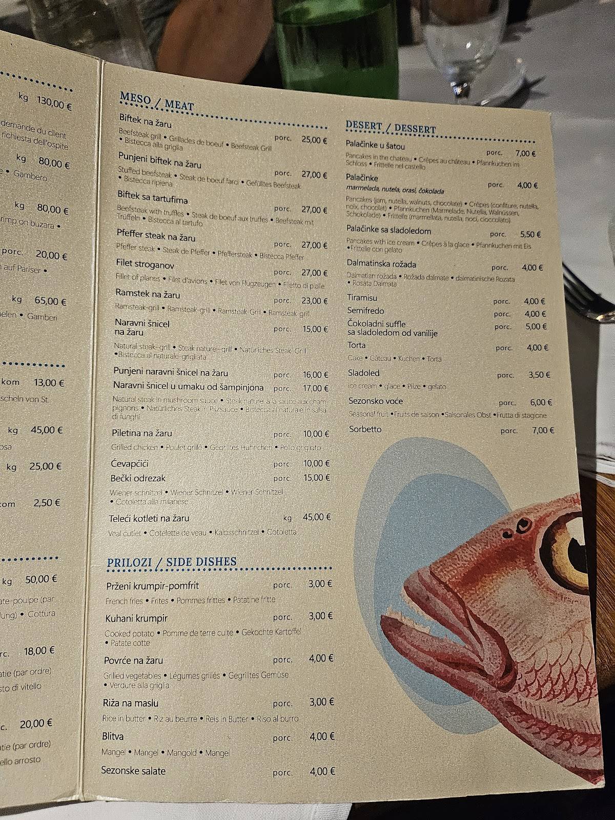Menu di Epetium 