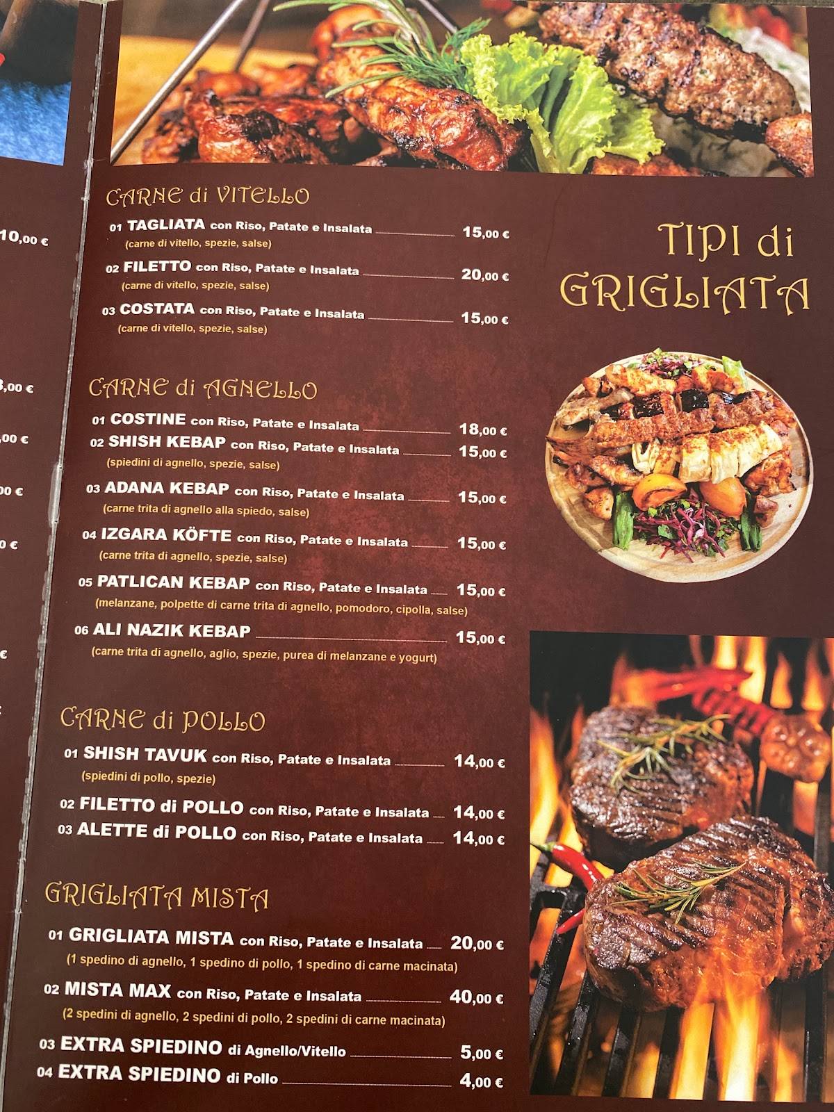 Menu di Ristorante Griglieria Excellent 