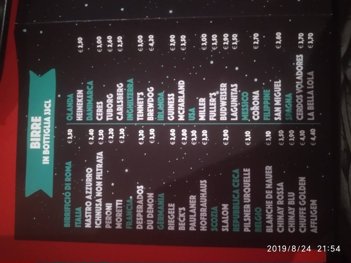 Menu di Extasy Burgez 