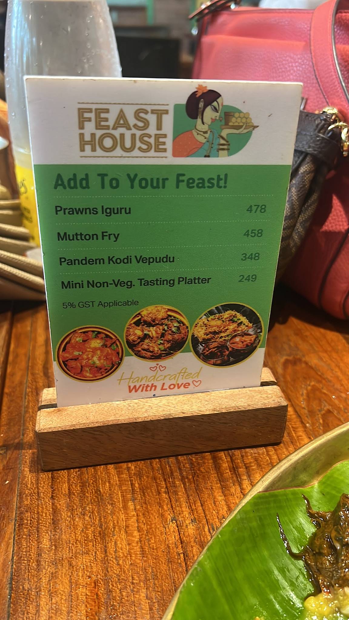 Feast House menu