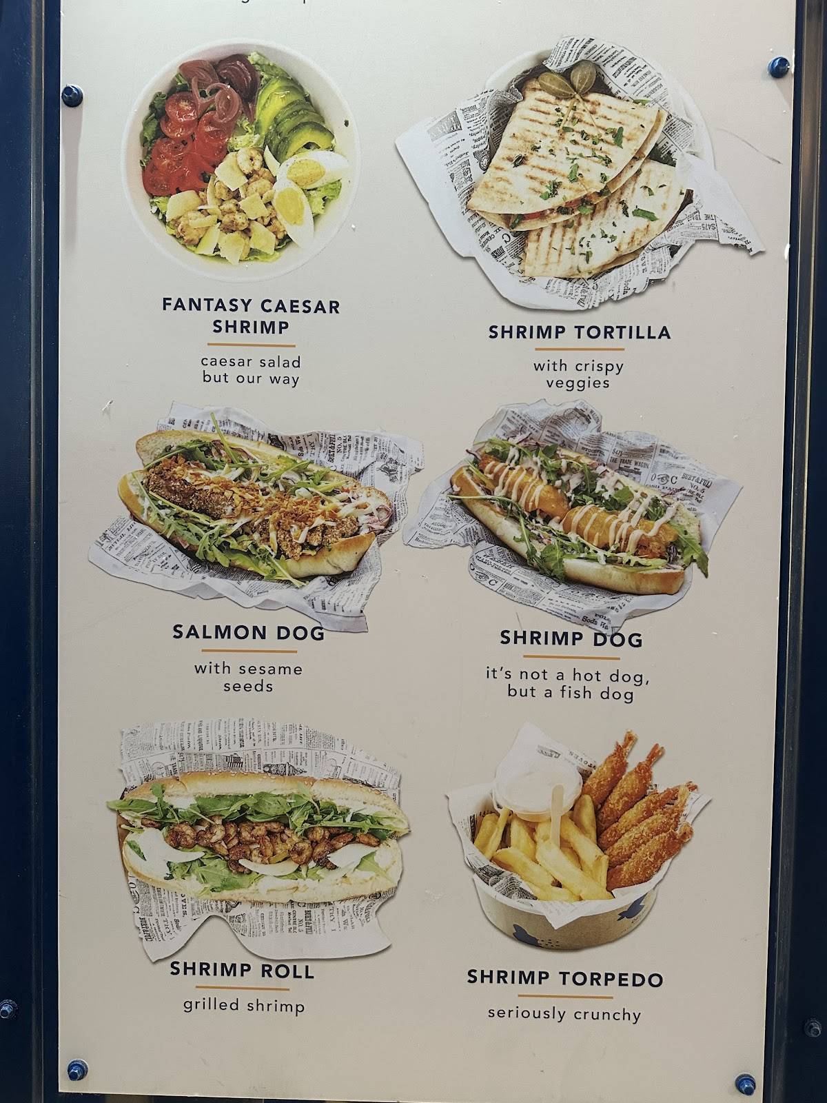 Menu de Fish Delish