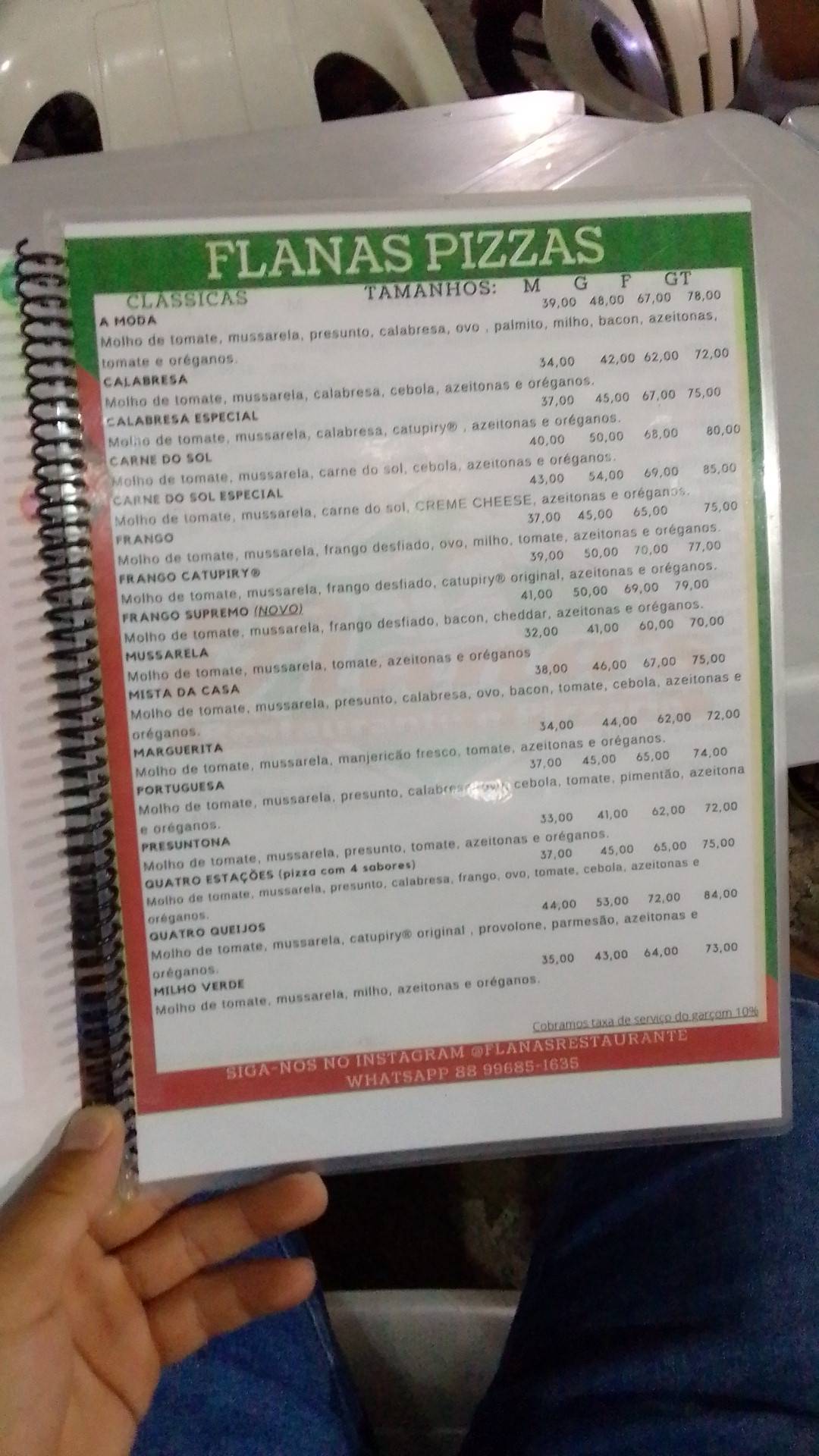 Flana's Restaurante e Pizzaria / Sushibar cardápio