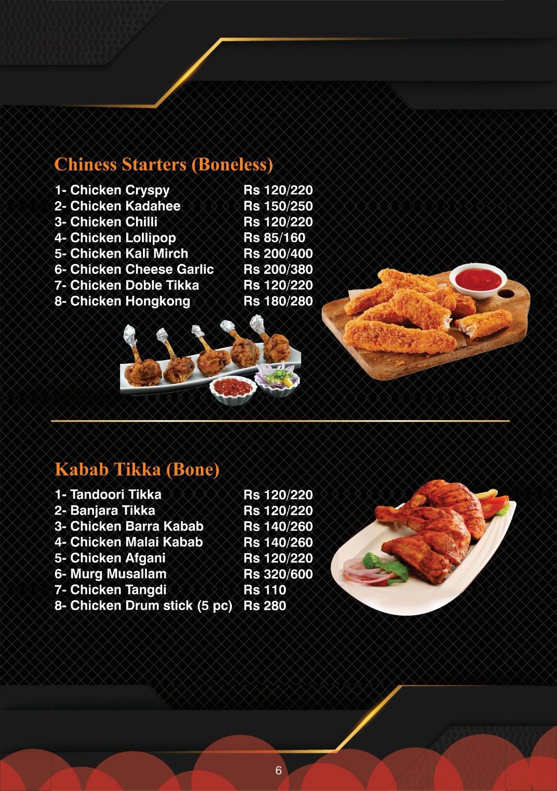 Foodnut family restaurant menu