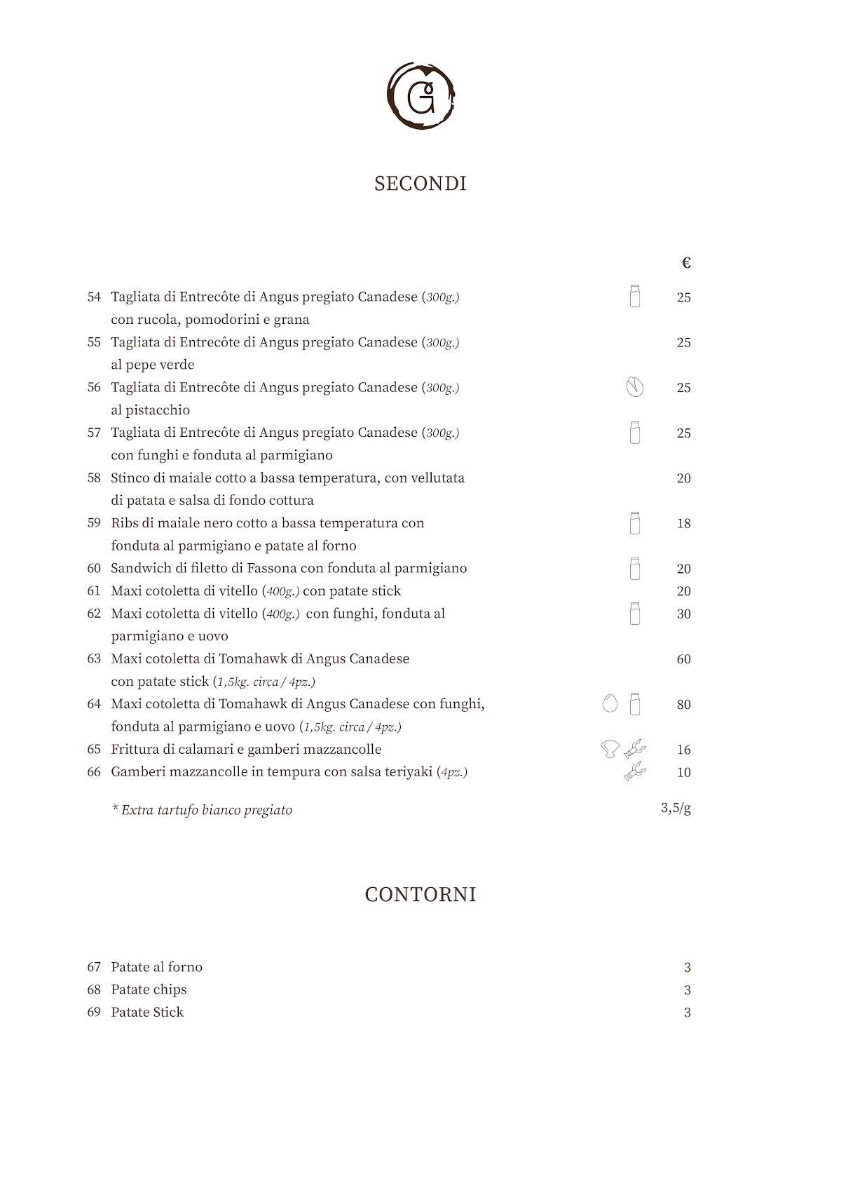 Menu di Giampà 