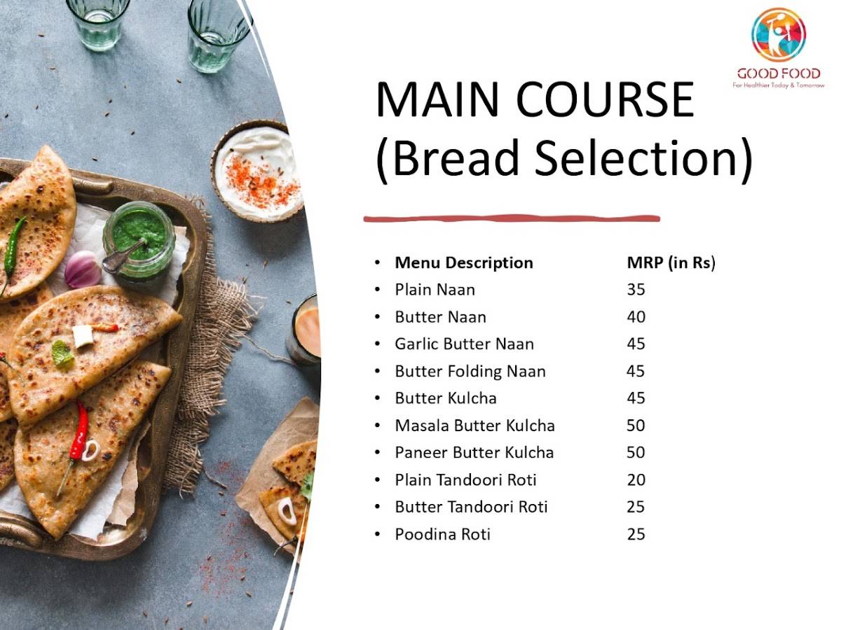 Good Food Cloud Kitchen and Restaurant menu