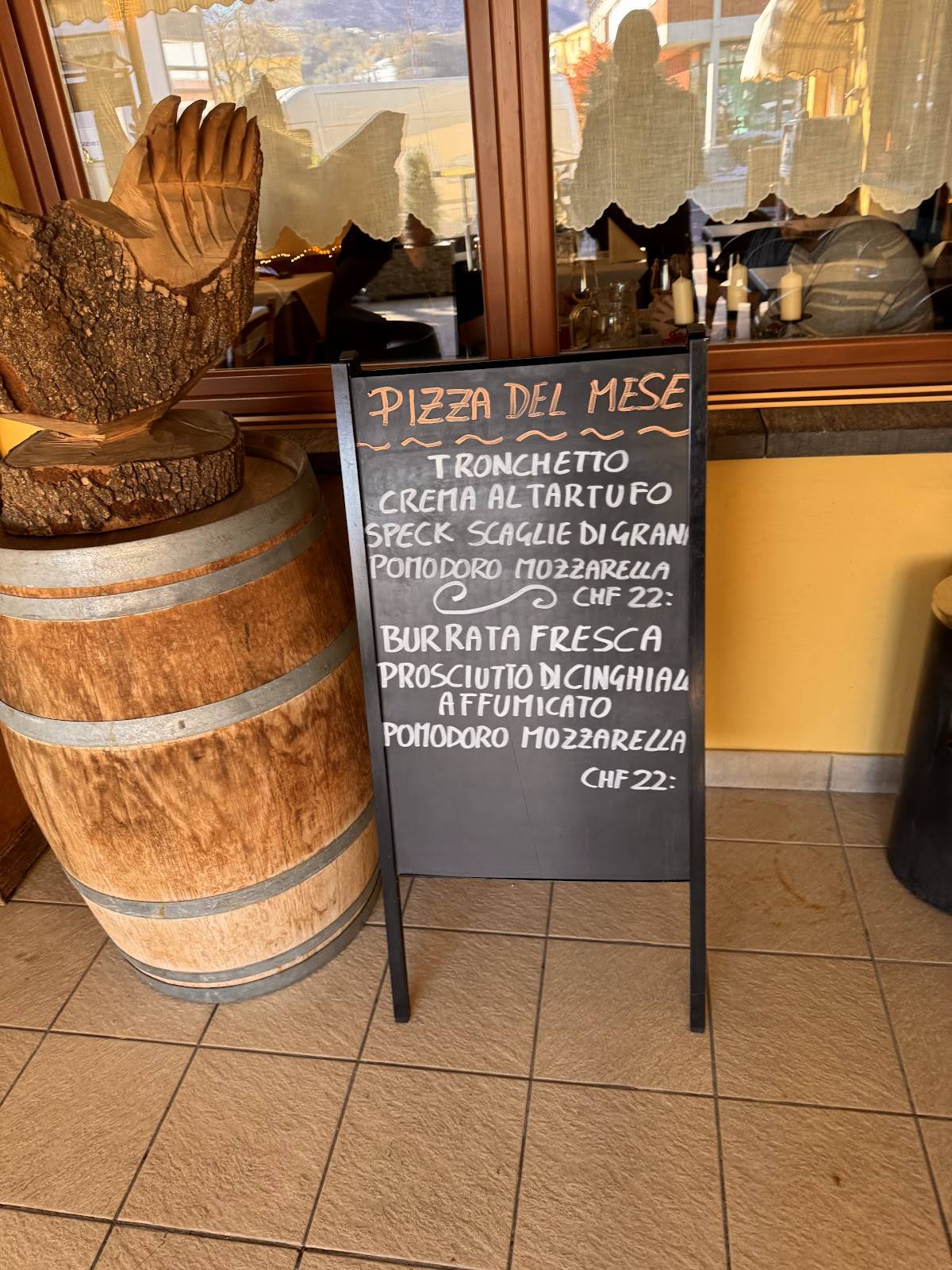 Menu di Grotto Reina 