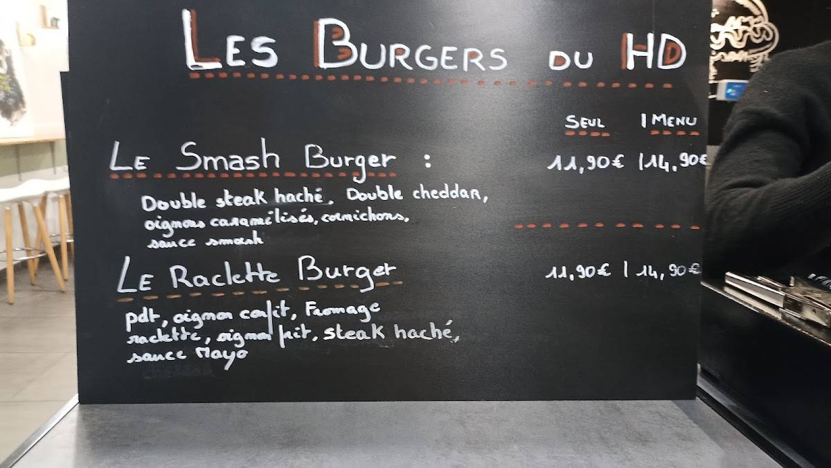 Menu de HD Original Hot Dog