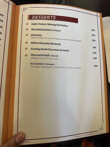 HER HIGHNESS RESTAURANT & COCKTAIL BAR menu