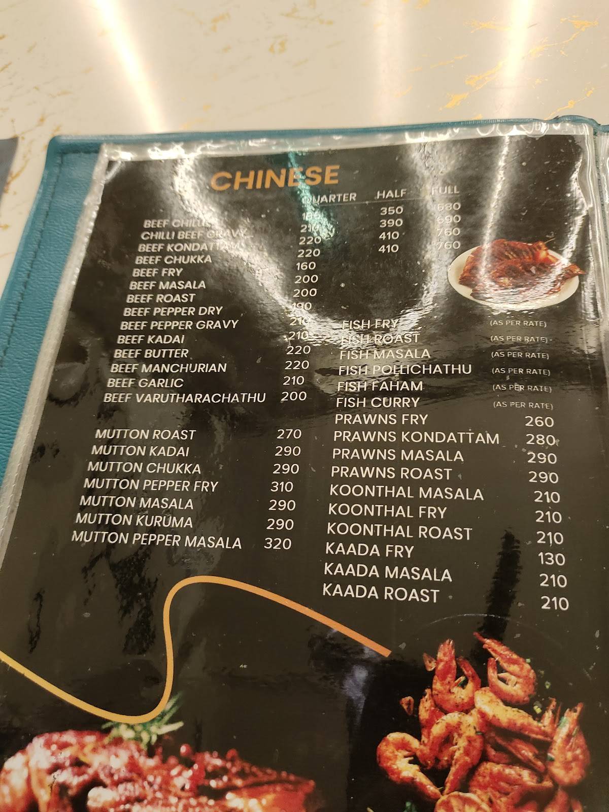 Highrise Restaurant & Cafe menu