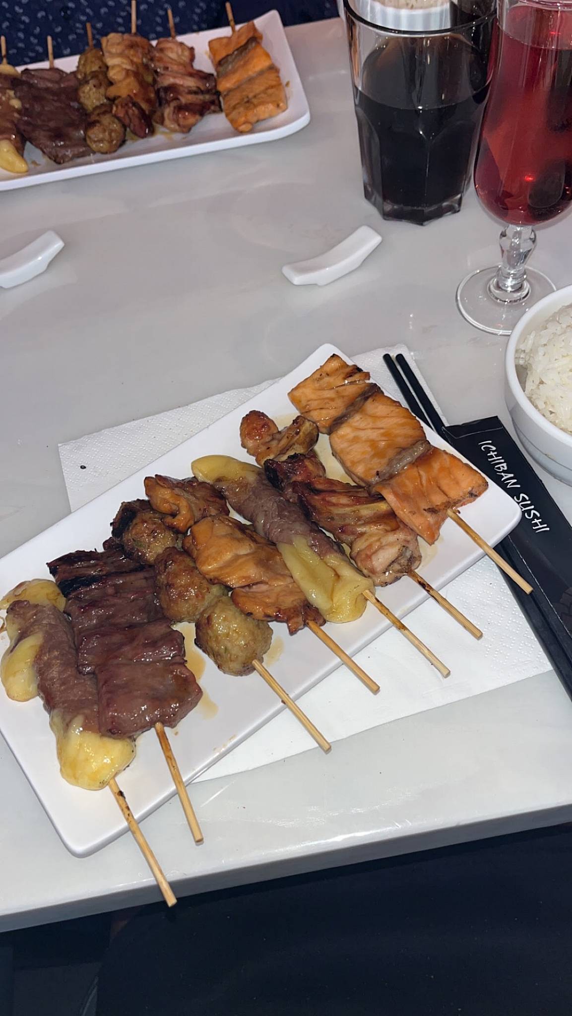 Menu de Ichiban sushi