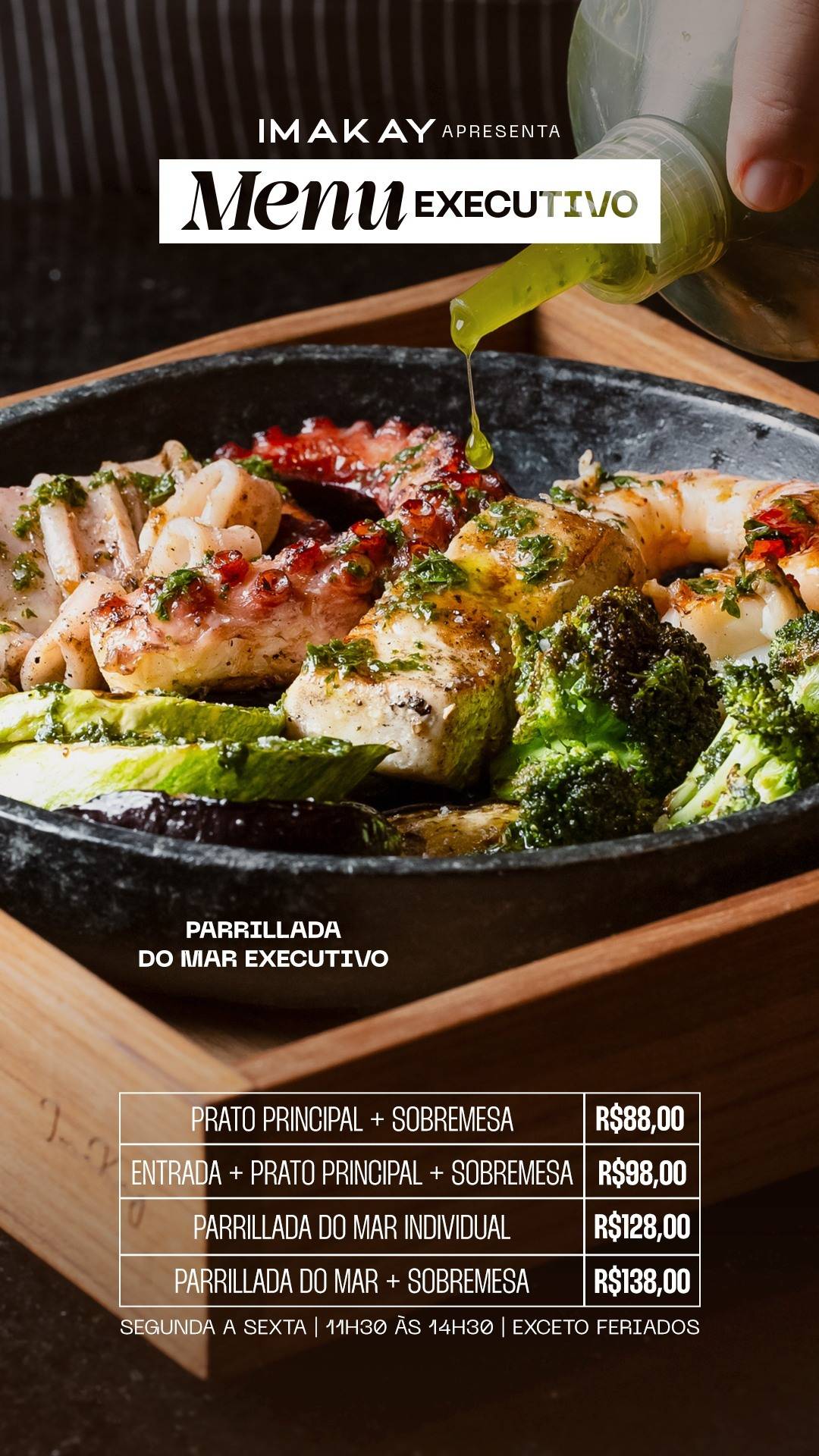 Imakay Campo Grande cardápio