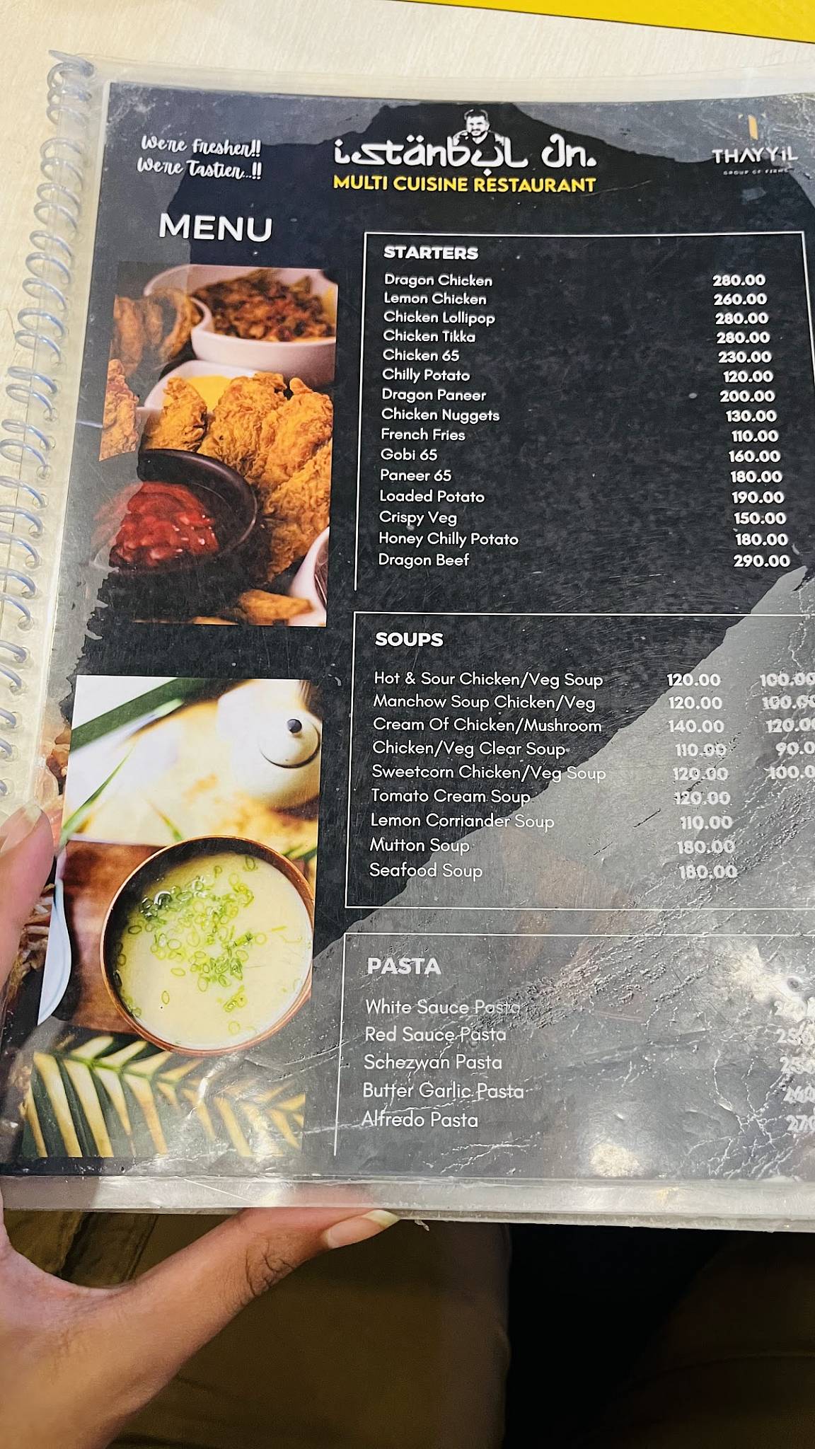 Istanbul Jn menu