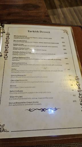 Kabir's menu