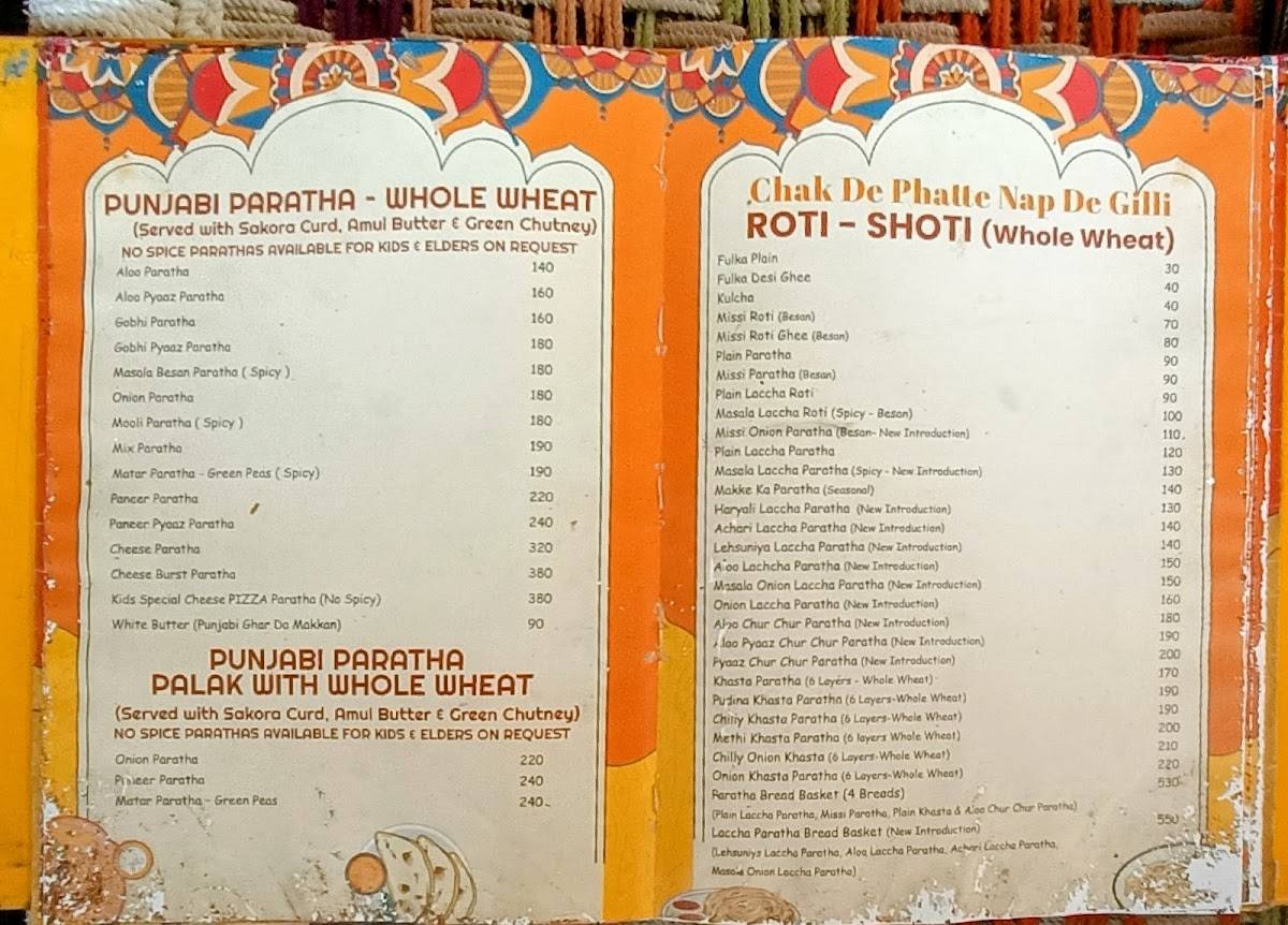 Kapoor's Cafe Mysuru @ Kalidasa Road menu