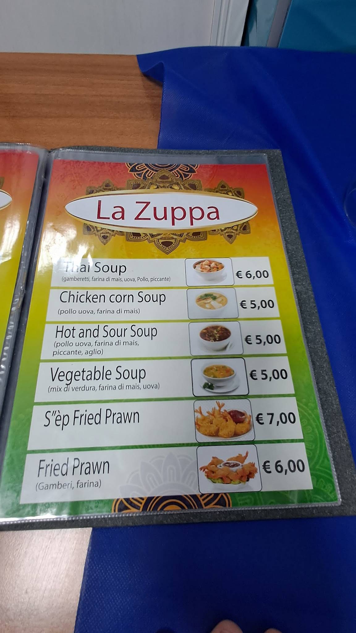 Menu di Khan 