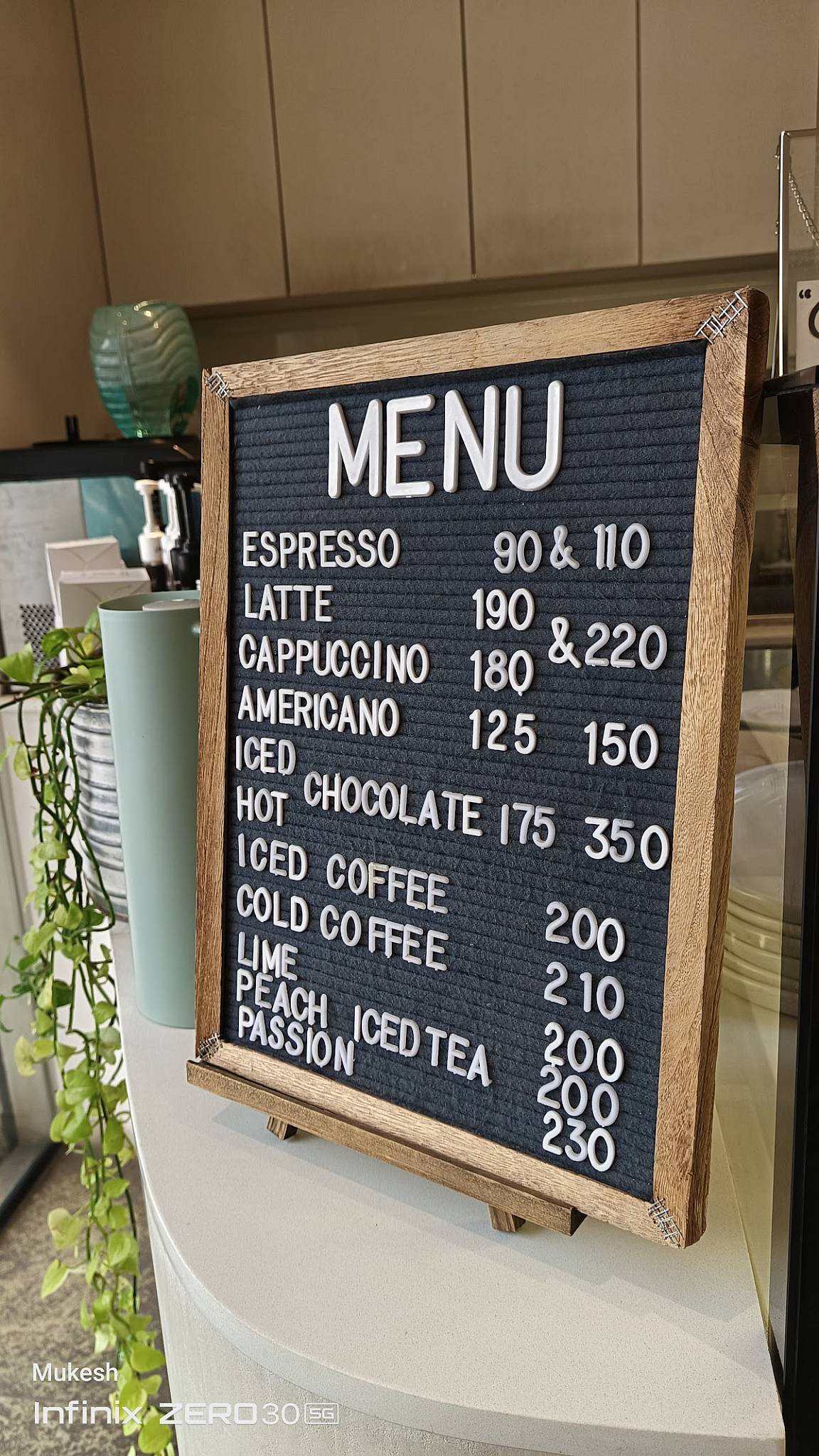 LE KENE menu