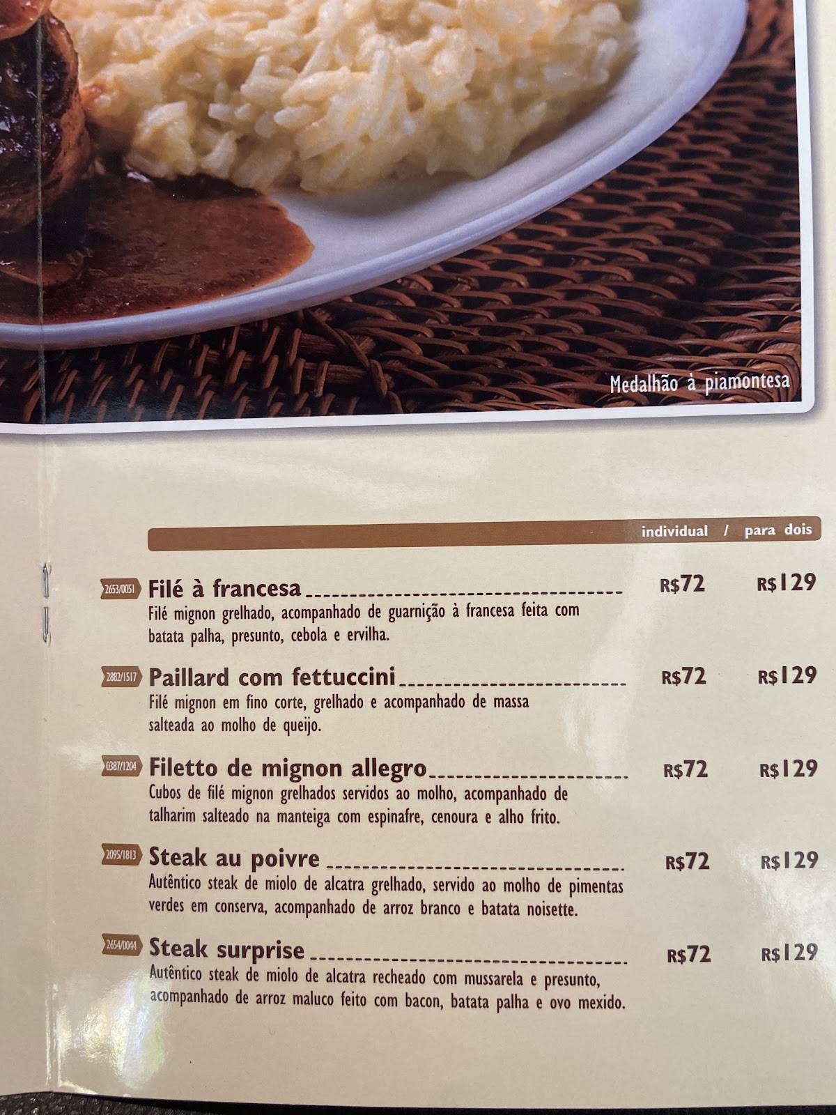 La Mole Tijuca cardápio