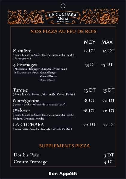 Menu de La cuchara