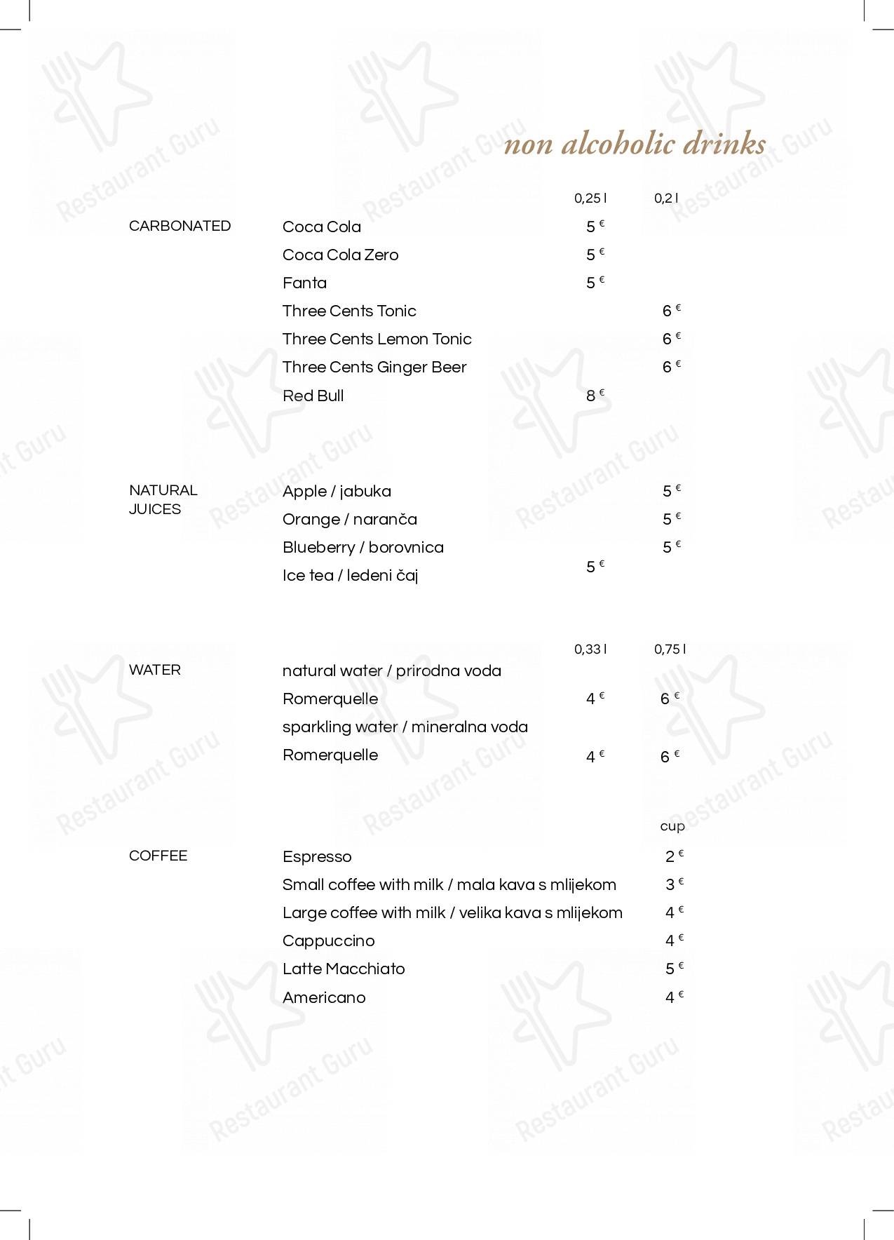 Menu di Leporini Restaurant - pasti e bevande