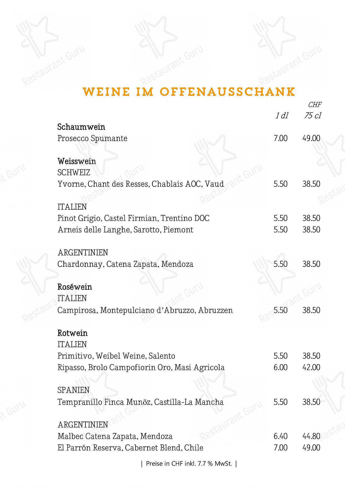 Menu di Löwen - Коктейльная карта