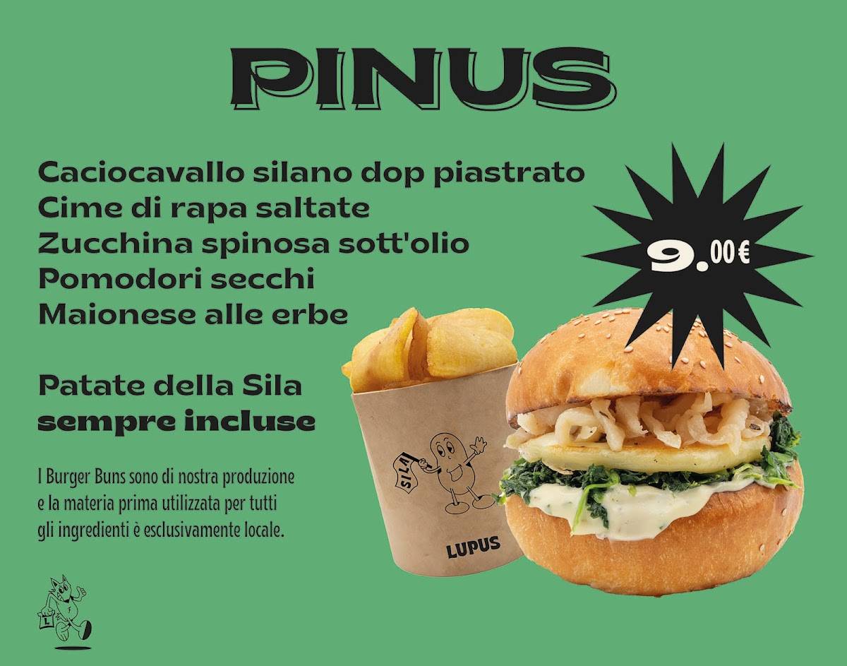 Menu di Lupus - Il panino di Loricaly 