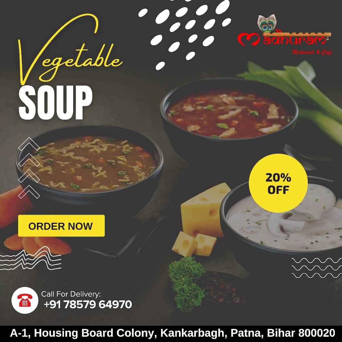 Madhuram Restaurant & Cáfè menu