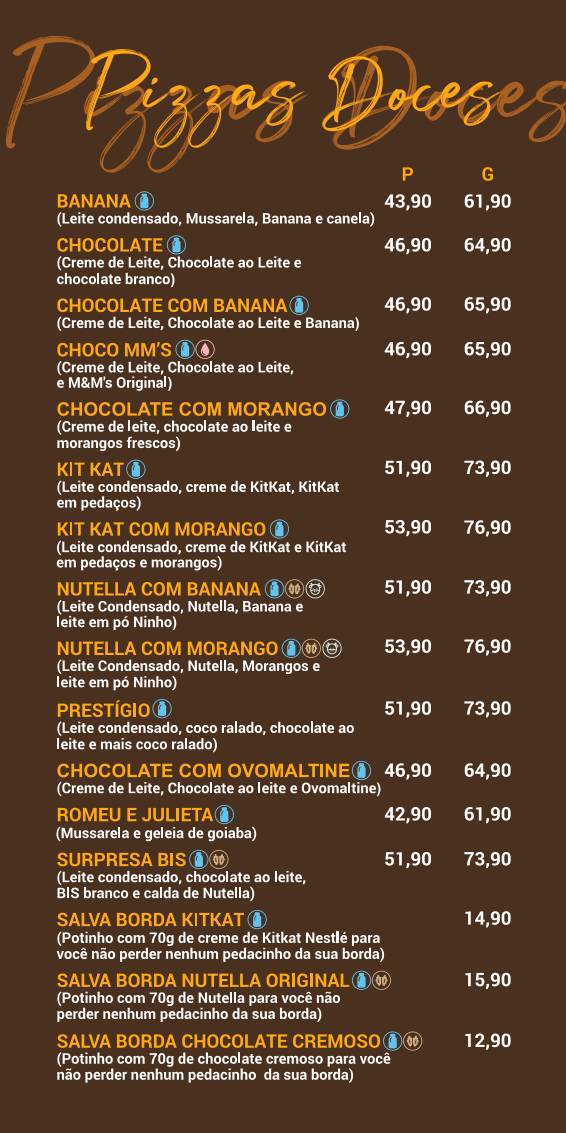Maria Redonda - Forno & Pizza cardápio