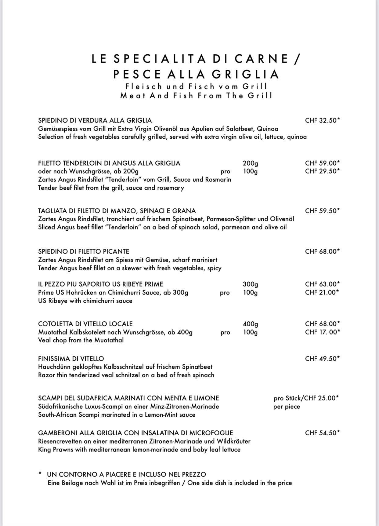 Menu di Mauri's La Casa 