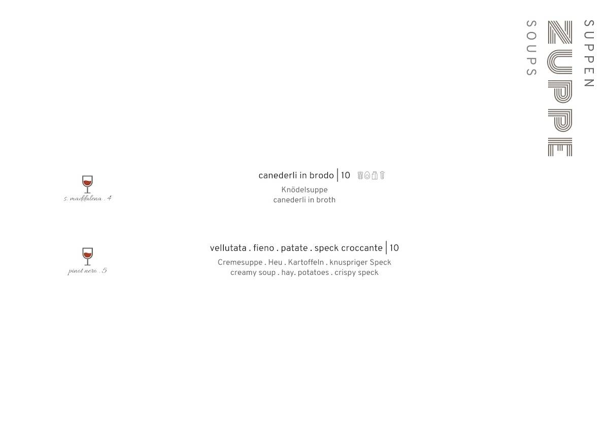 Menu di Ristorante Pizzeria L´ Medel 