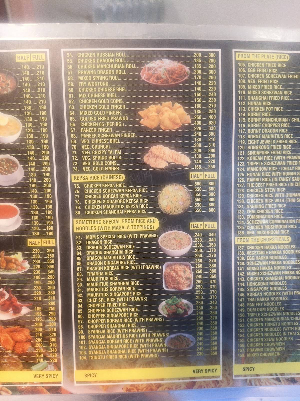 Mom's Kitchen menu